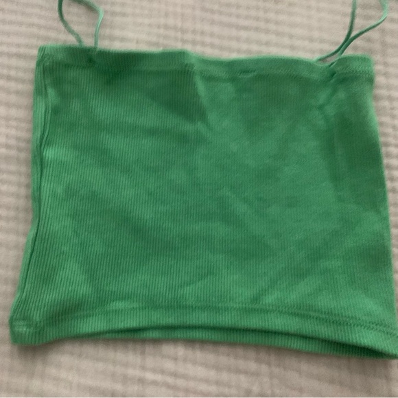 Zara Green Rib Top - Picture 4 of 6